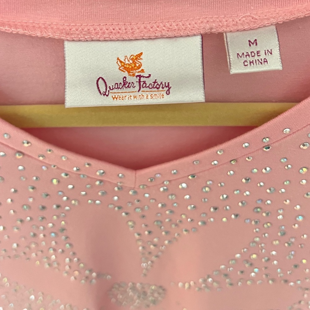 Quacker Factory Sparkle & Shine 3/4 Sleeve Tunic … - image 6